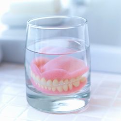 Dentures in Lisle stored in water 